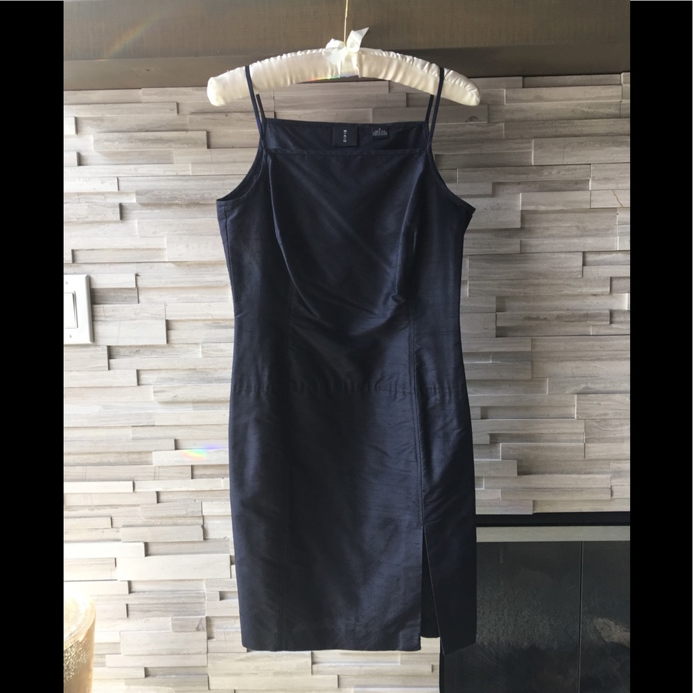 Mag navy silk dress - Picture 2 of 6